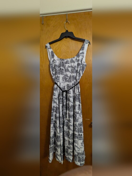 Karl Lagerfeld Dresses & Skirts - Karl Lagerfeld Black and White Scenic Print Maxi Dress